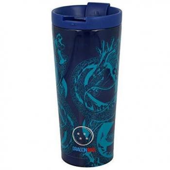 Stor Dragon Ball | Termo Café para Llevar - Taza Termica de Viaje Acero Inoxidable 425 ml | Vaso Hermetico para Te o Café sin BPA con Tapa Antigoteo