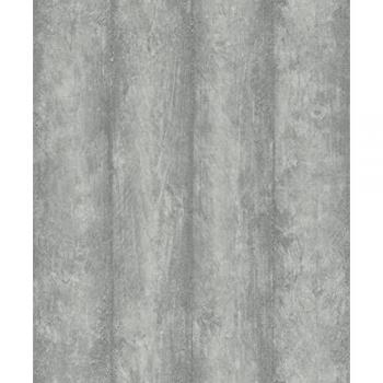 Rasch Factory IV Non-Woven Wallpaper, Wood Look, Light-Resistant, Washable, 0.53 x 10.05 m, Grey