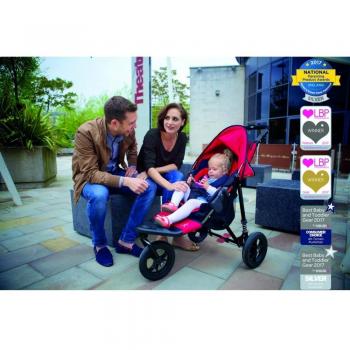 Out N About Nipper V4 cochecito único rojo rosso