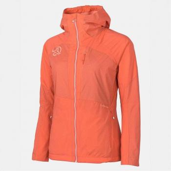 Ternua Chaqueta Kimoa Lite Jkt W para mujer con capucha, color naranja, talla S