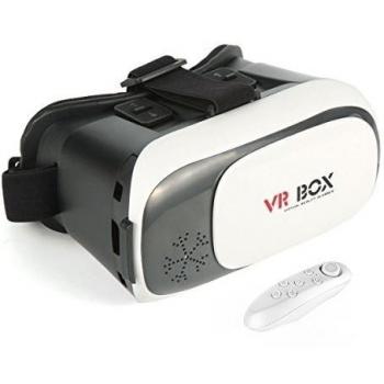 Uvistar VRbox Gafas de video en 3D de realidad virtual con diadema ajustable para un teléfono 3.5 ~ 6.0  inteligente iPhone HTC etc + Remoto Controlador
