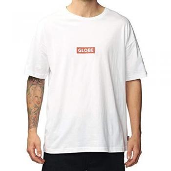 Globe Boys Bar tee Camiseta, Unisex niños, White/Red, 12