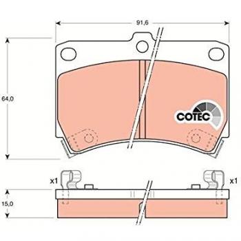 TRW Automotive AfterMarket GDB1024 pastilla de freno