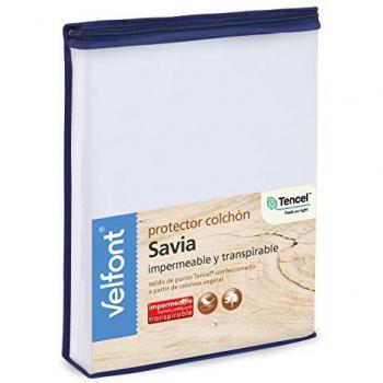 Protector de Colchón Impermeable Velfont 90x200 cm - Tejido Tencel Superior y Transpirable