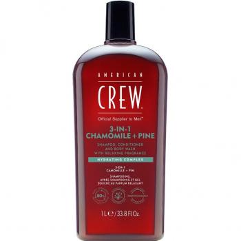 American Crew 3 in 1 Chamomile + Pine Shampoo, Conditioner & Body Wash for Men 250 ml