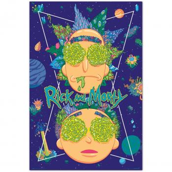 Póster Rick and Morty High in The Sky 91.5 x 61 cm