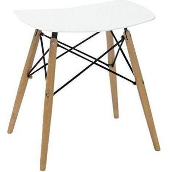 Beat Collection Vintage 15 - Taburete, 45 x 47.5 x 35 cm, color blanco