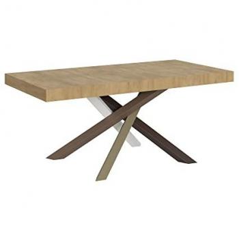 Mesa extensible 90x180/284 cm Roble Natural Volantis Estructura Multicolor 4/C