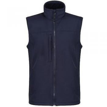 Chaleco Flux Softshell Repelente al Agua y al Viento para Hombre - Regatta, color negro, talla L