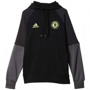 adidas Chelsea Hd Swt - Sudadera para hombre, color negro / rojo / amarillo, talla XS