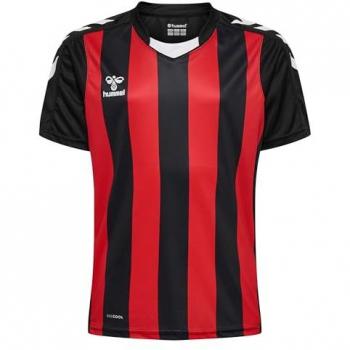 Hummel Camiseta De Manga Corta Core Xk Striped para niños, con diseño a rayas, fabricada en material transpirable y ligero, ideal para actividades deportivas y casuales