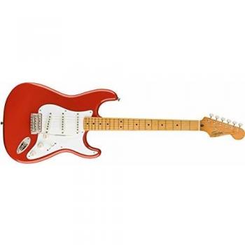 Squier Classic Vibe '50s Stratocaster Electric Guitar, Maple Neck, Fiesta Red
