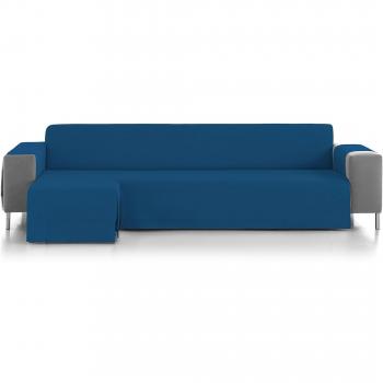 Eiffel Textile Marsella Cubre Sofá Algodón Azul 240 x 195 x 2 cm Chaise Longue Brazo Izquierdo