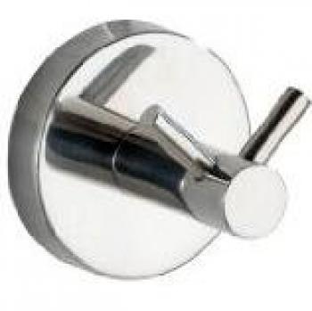 WENKO Percha doble Duo Bosio Shine acero inox, Acero inoxidable, 5.5 x 5.5 x 5.5 cm, Brillante