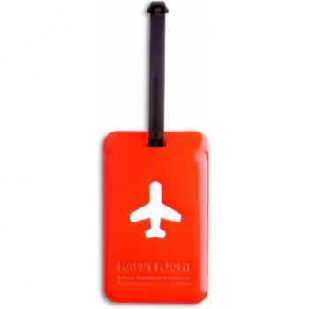 Happy Flight Square Luggage Tag - Alife Design