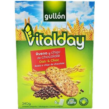Galletas de Avena con Chips de Chocolate Gullón Vitalday 240g