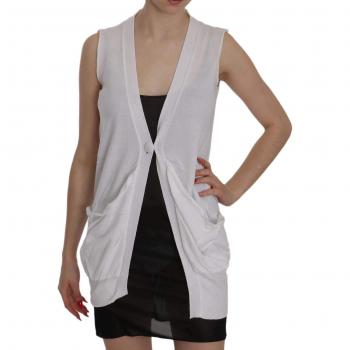 Cotton Sleeveless Cardigan Top Vest