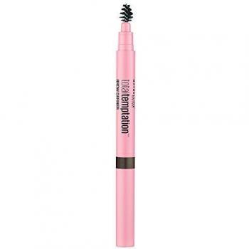 Maybelline Lápiz de Cejas Total Temptation, Tono 130 Marrón Oscuro