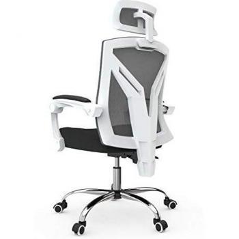Hbada Silla de Oficina Silla giratoria Silla de computadora con reposacabezas Silla ejecutiva con reposacabezas Ajustable Respaldo ergonómico Ajuste de Altura Ajuste de inclinación