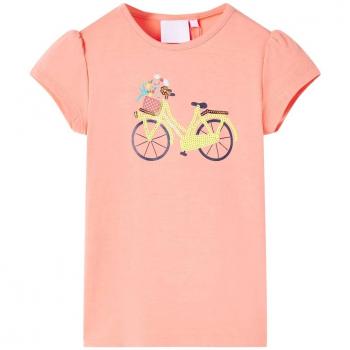 Camiseta infantil color coral 140