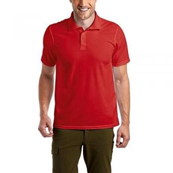 Maier Sports Ulrich Men's Short Sleeve Polo Shirt - Salsa, 5XL
