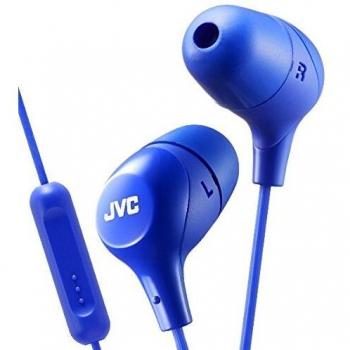 JVC HA-FX38M-A-E, Auriculares intrauditivos con control remoto y micrófono, Azul