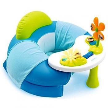 Smoby 110210 Cotoons - Asiento para bebé con Mesa de Actividad, Color Azul