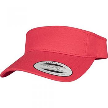 Flexfit Unisex Curved Visor Cap - Red