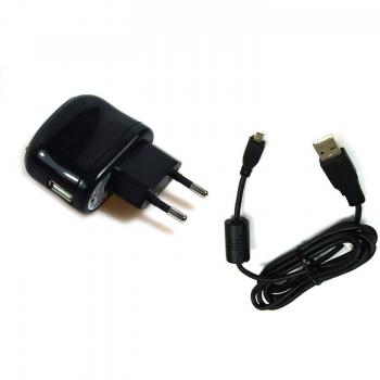 BG de akku24 Cargador y cable de carga, cable de datos, cable USB para Olympus VH-210, VH-520, VG-120, VG-130, VG-160, VG-170, VR-310, VR-320, VR de 325, VR de 330, VR-340, VR-350, VR-360, D de 705, 710, D 720 de D, D de 745