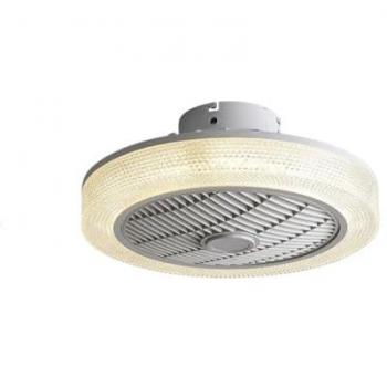 Ventilador de Techo con Luz LED y Calefactor Cerámico PTC 72W - Modelo VULCANO Y TEIDE, Motor DC y Mando a Distancia