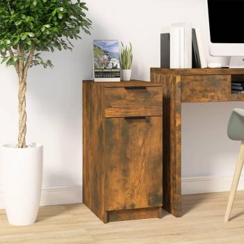 Gabinete Escritorio Roble Humo 33,5x50x75cm Madera Multicapa