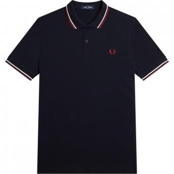 Fred Perry Twin Tipped Cotton Piqué Short Sleeve Polo Shirt