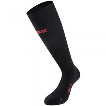 Lenz Compression Socks 2.0 Merino - Calcetines de compresión de merino, color negro, talla L