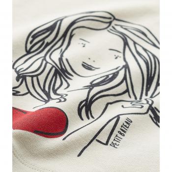 Petit Bateau Lilou, Camiseta de Manga Larga para Niñas, Multicolor