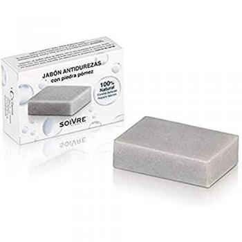 Soivre Cosmetics - Jabón Antidurezas con Piedra Pómez, 125 g