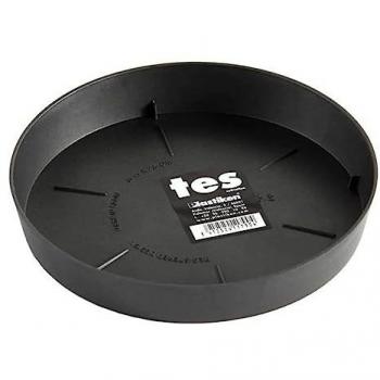Plato de inyección antracita Ø20cm para maceta de 26cm - Plastiken