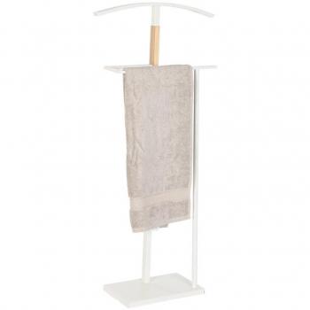 Perchero de Pie DKD Home Decor Natural Madera Acero Blanco 48 x 20 x 106,5 cm