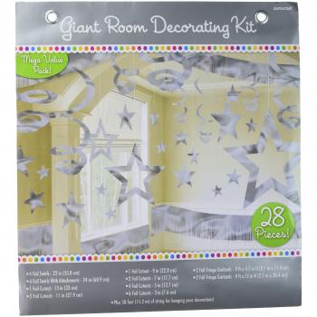 Amscan Decoración Kit colgante plata de Navidad