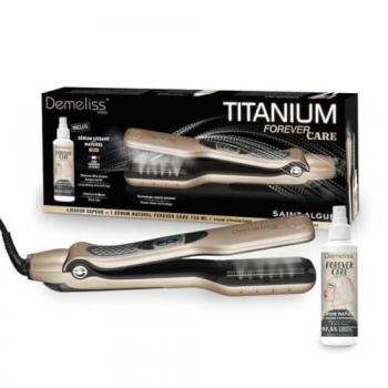 Plancha de Pelo Vapor Titanium Saint-Algue Forever Care con Sérum Protector Inclusivo