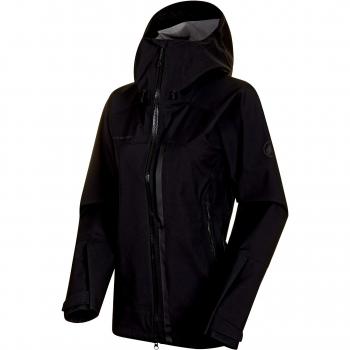 Chaqueta de mujer Mammut Masao Hs con capucha, color negro, talla XL