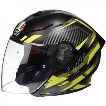 AGV Casco Moto K-5 Jet E2205 Multi, Urban Hunter Matt Black/Amarillo, L