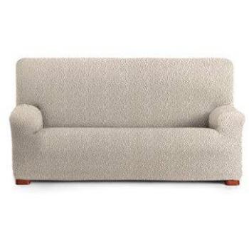 Funda de Sofá Eysa Roc Crudo Bielástica Adaptable 4 Plazas (210-290 cm) - Protege y Renueva el Aspecto del Salón
