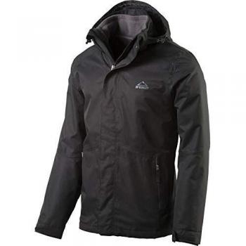 McKINLEY Anja - Chaqueta doble para mujer, Hombre, Terang - Chaqueta para hombre, color negro y gris, small