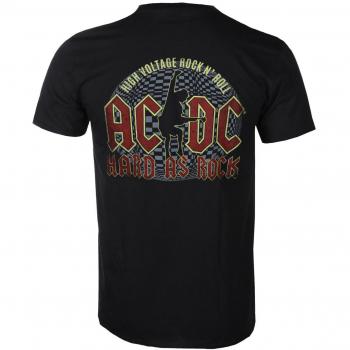 AC/DC Men's Hard As Rock Metallic T-Shirt - ROCK OFF L