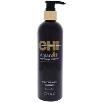CHI Argan Oil Plus Moringa Oil Conditioner | Smoothening Strengthening Dry Damaged Hair | anti-frizz | Paraben Free, 340 ml