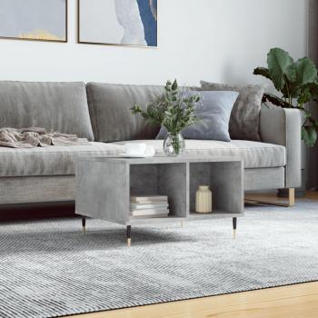 Mesa de centro Salón Hormigón gris 60x50x36,5 cm Madera Multicapa