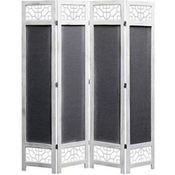 vidaXL Tela de 4 Paneles Gris 140 x 165 cm