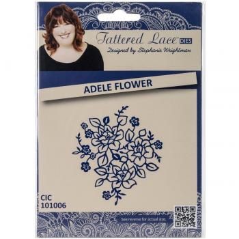 Crear y Craft Metal Tattered Lace die-adele Flores