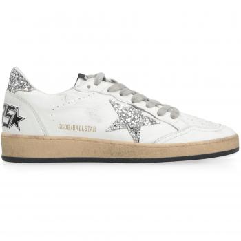Golden Goose Women's Ball Star White/Silver Sneakers Size 38