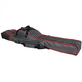 Funda para cañas de pescar Mikado UWD-05, 3 compartimentos, 140 cm, color gris
